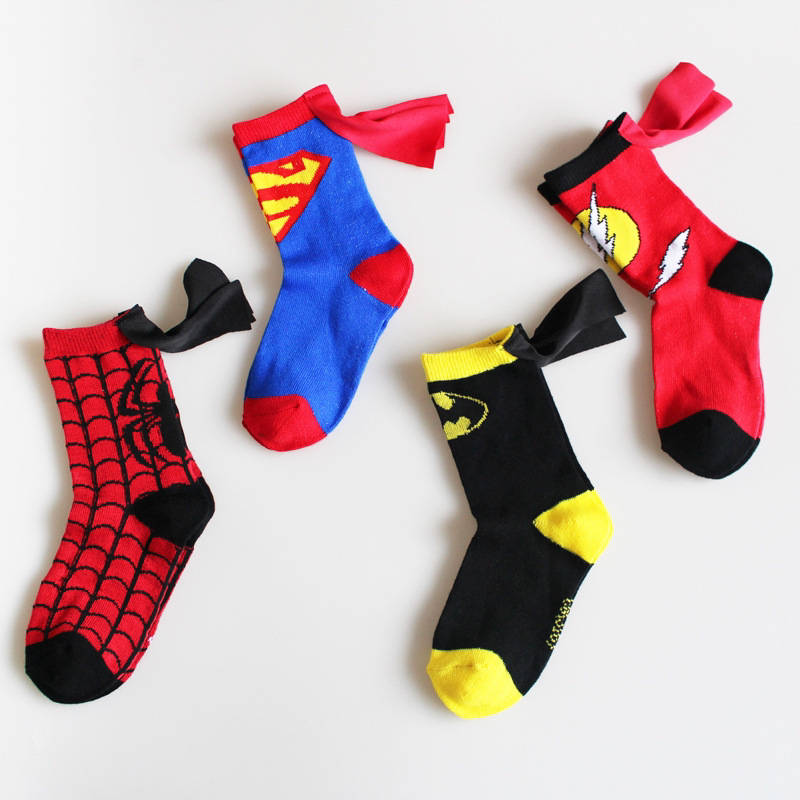 Super hero socks with tiny capes - Alif